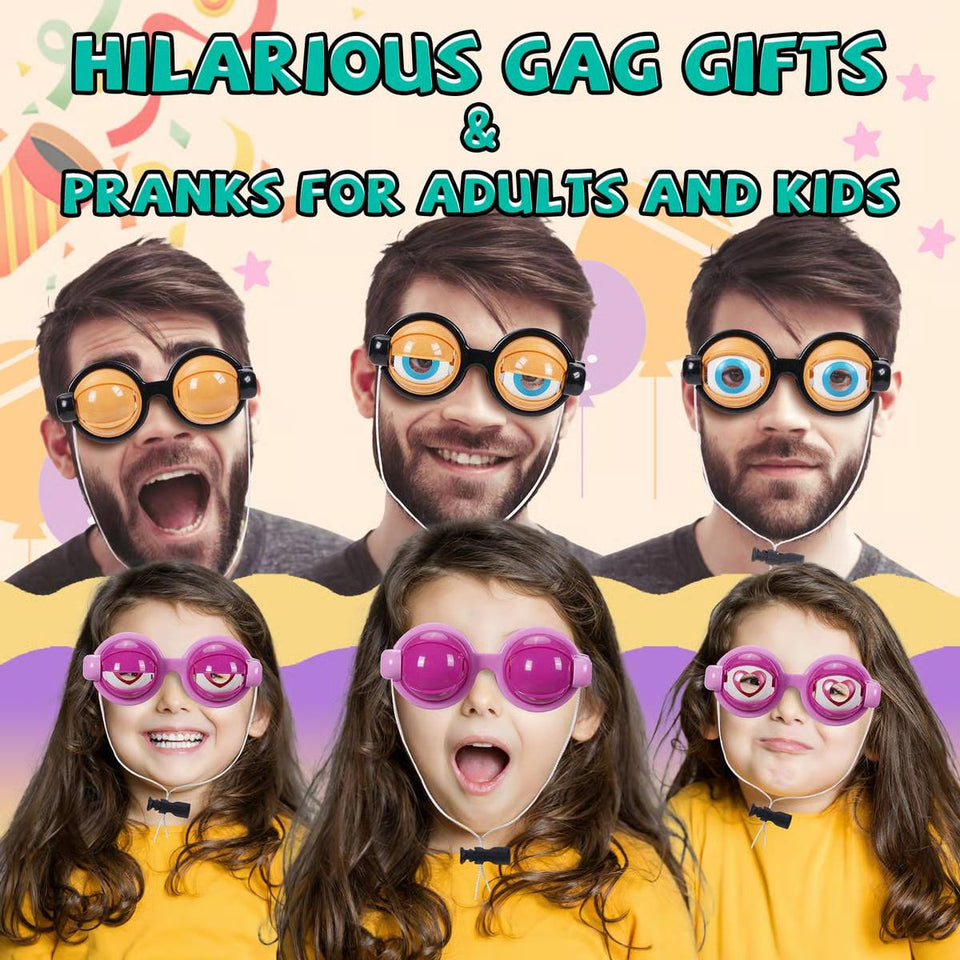 Crazy Eye Glasses with Blinking Googly Eyes