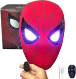 Realistic Spiderman Mask With Blinking Eyes + LED lights