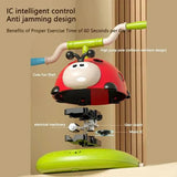 3 In 1 Musical Jump, Ring Toss Game, Stomps &Rocket Launcher for Kids