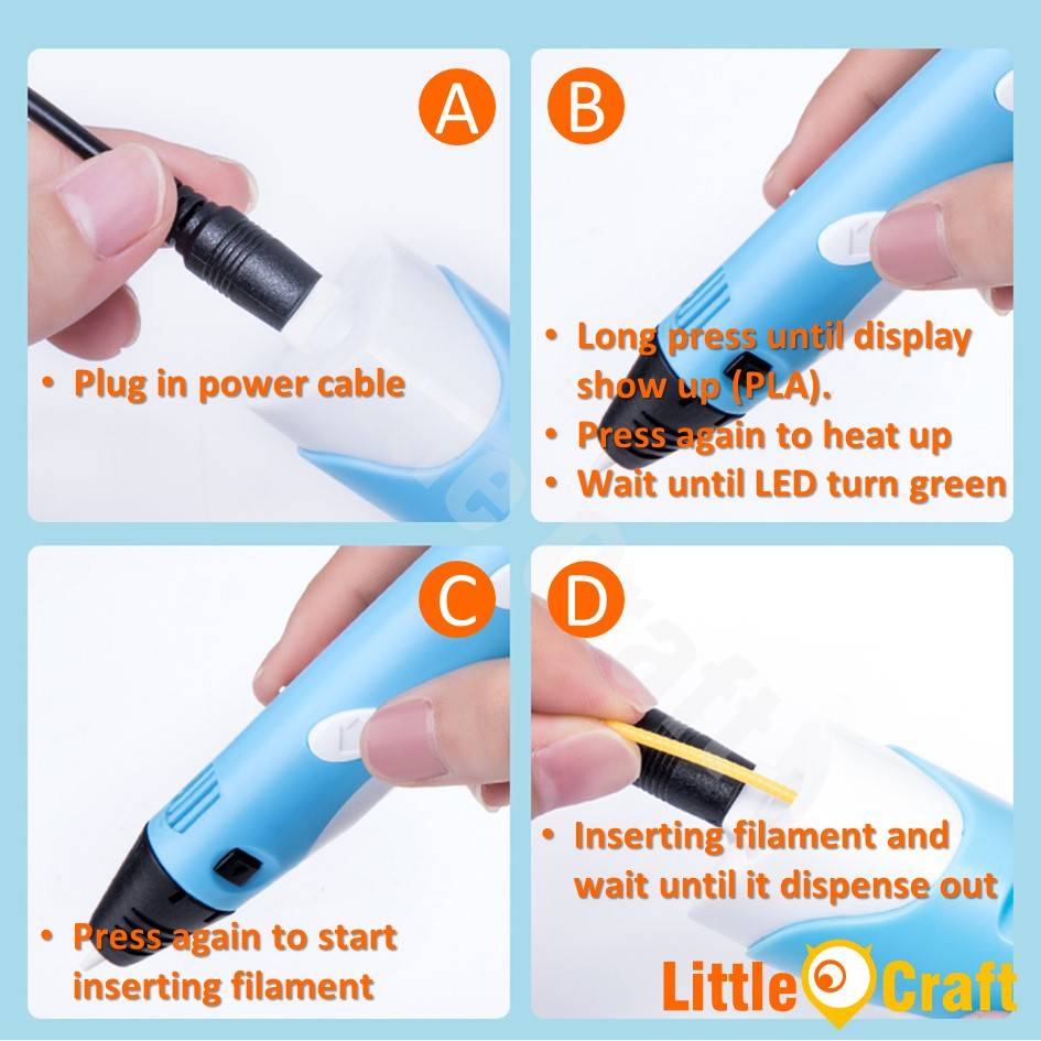 3D Drawing Pen  - Enhance Art and Imagination Skills — Random Color