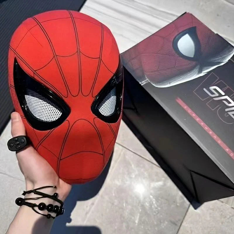 Realistic Spiderman Mask With Blinking Eyes + LED lights
