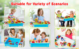 5-in-1 Building Blocks Table Set – Includes 1 Chair & 180+ Blocks Set