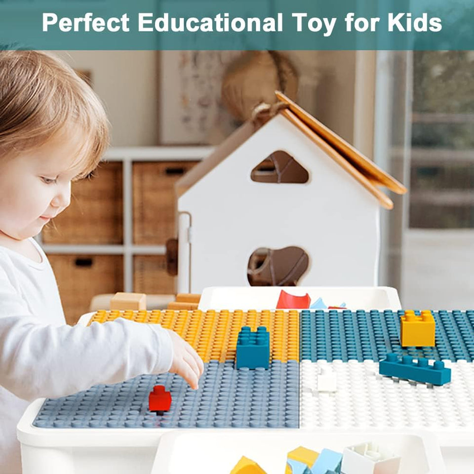 5-in-1 Building Blocks Table Set – Includes 1 Chair & 180+ Blocks Set