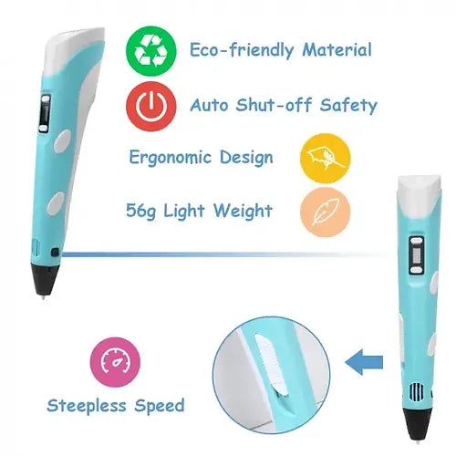 3D Drawing Pen  - Enhance Art and Imagination Skills — Random Color