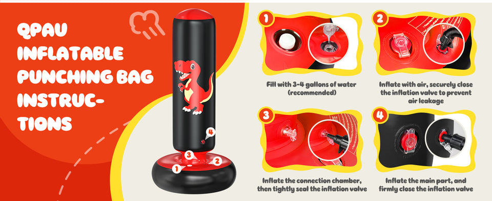 Inflatable Boxing Punching Bag — Random Color
