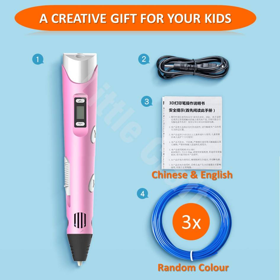 3D Drawing Pen  - Enhance Art and Imagination Skills — Random Color