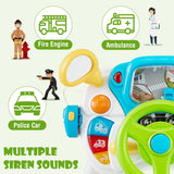 Big Driving Simulator Steering Wheel Playset (8+ Learning Activities)
