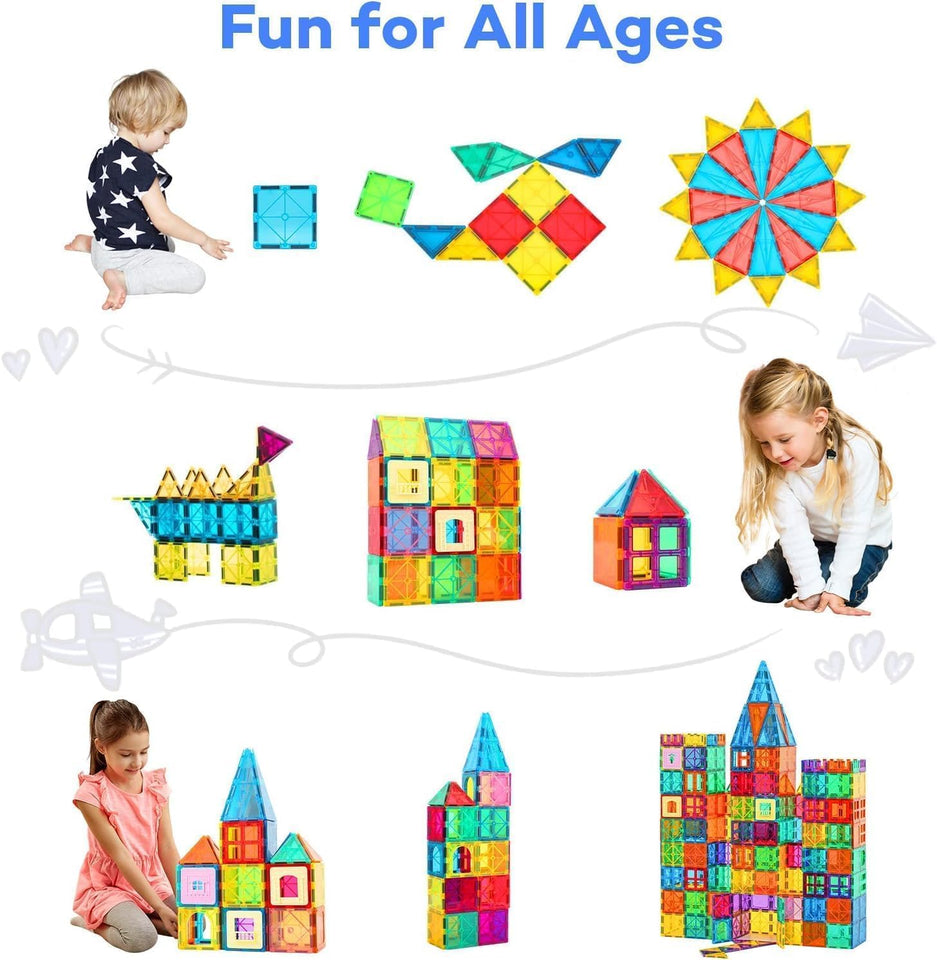 Magnetic Tiles STEM Building Toys Set (100PCS)