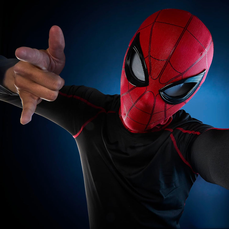 Realistic Spiderman Mask With Blinking Eyes + LED lights