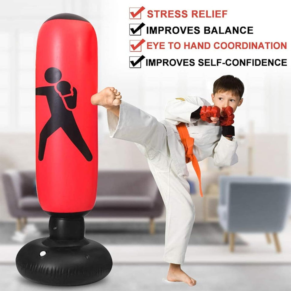 Inflatable Boxing Punching Bag — Random Color