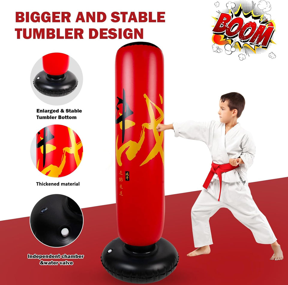 Inflatable Boxing Punching Bag — Random Color
