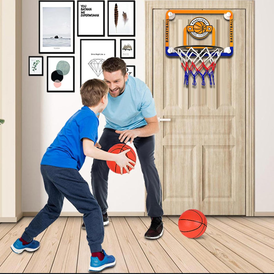 Indoor Basketball Hoops Backboard (Goals Counter) + Balls