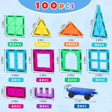 Magnetic Tiles STEM Building Toys Set (100PCS)