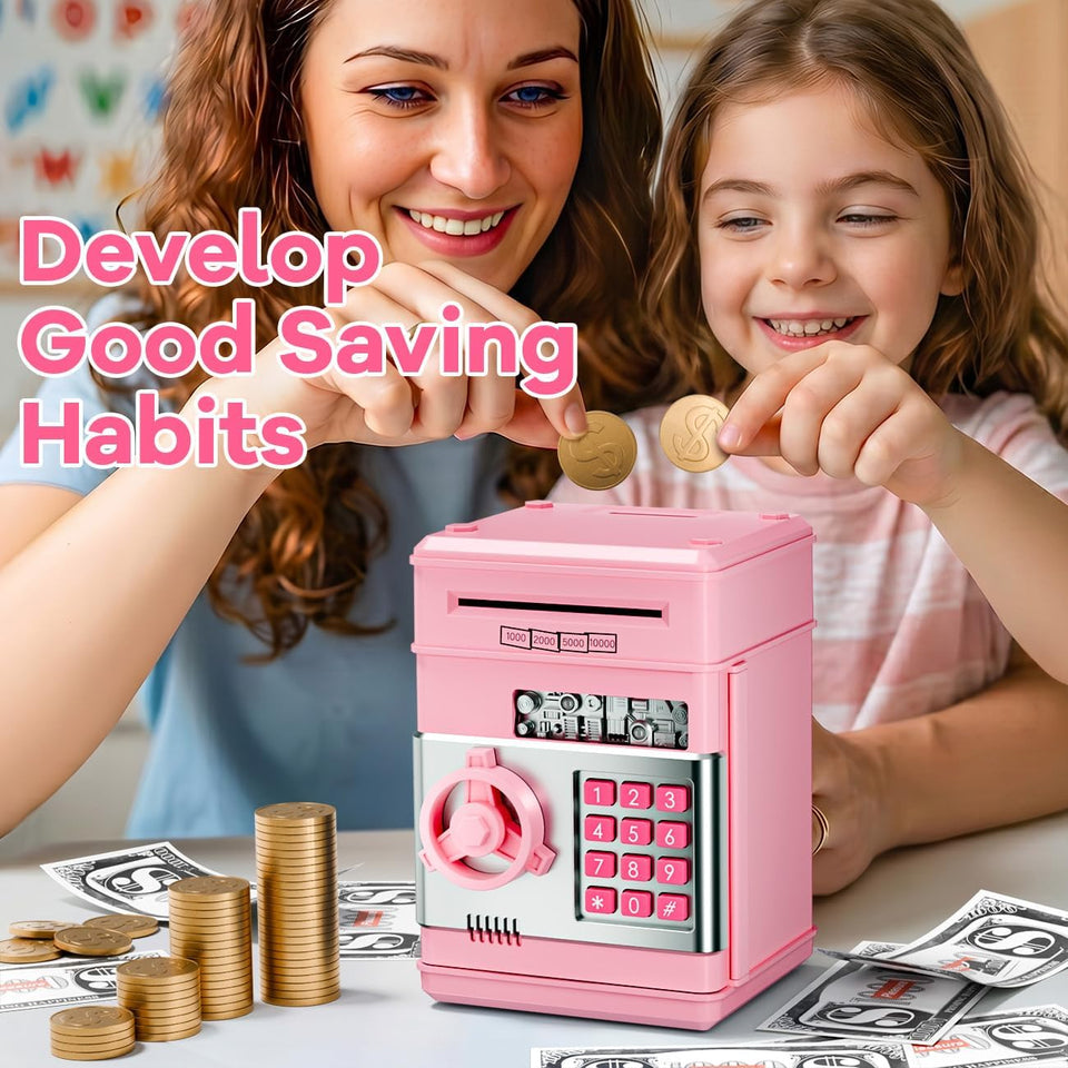 Electronic ATM Money Piggy Bank for Girls & Boys — Random Color