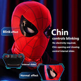 Realistic Spiderman Mask With Blinking Eyes + LED lights