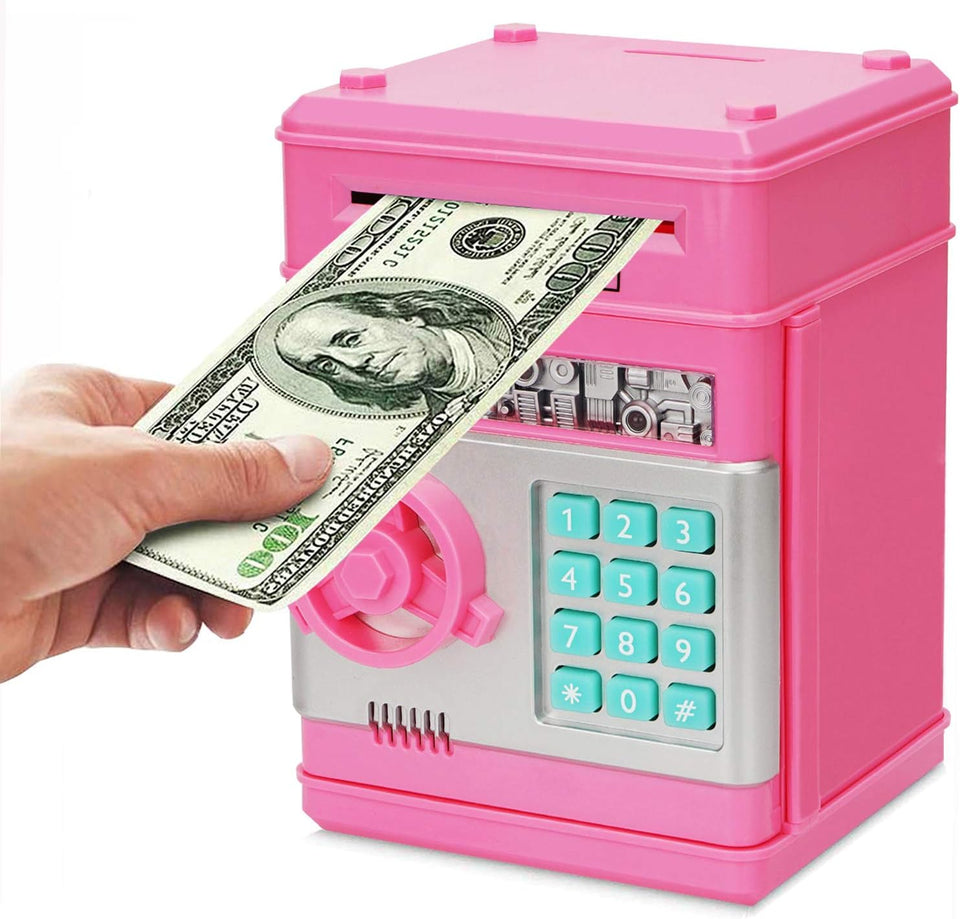 Electronic ATM Money Piggy Bank for Girls & Boys — Random Color