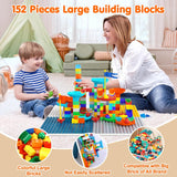 5-in-1 Building Blocks Table Set – Includes 1 Chair & 180+ Blocks Set