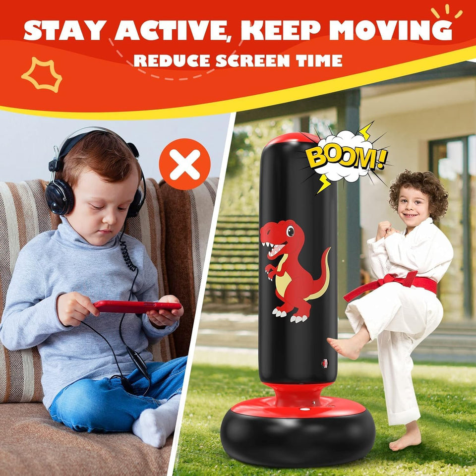 Inflatable Boxing Punching Bag — Random Color