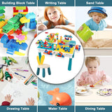 5-in-1 Building Blocks Table Set – Includes 1 Chair & 180+ Blocks Set