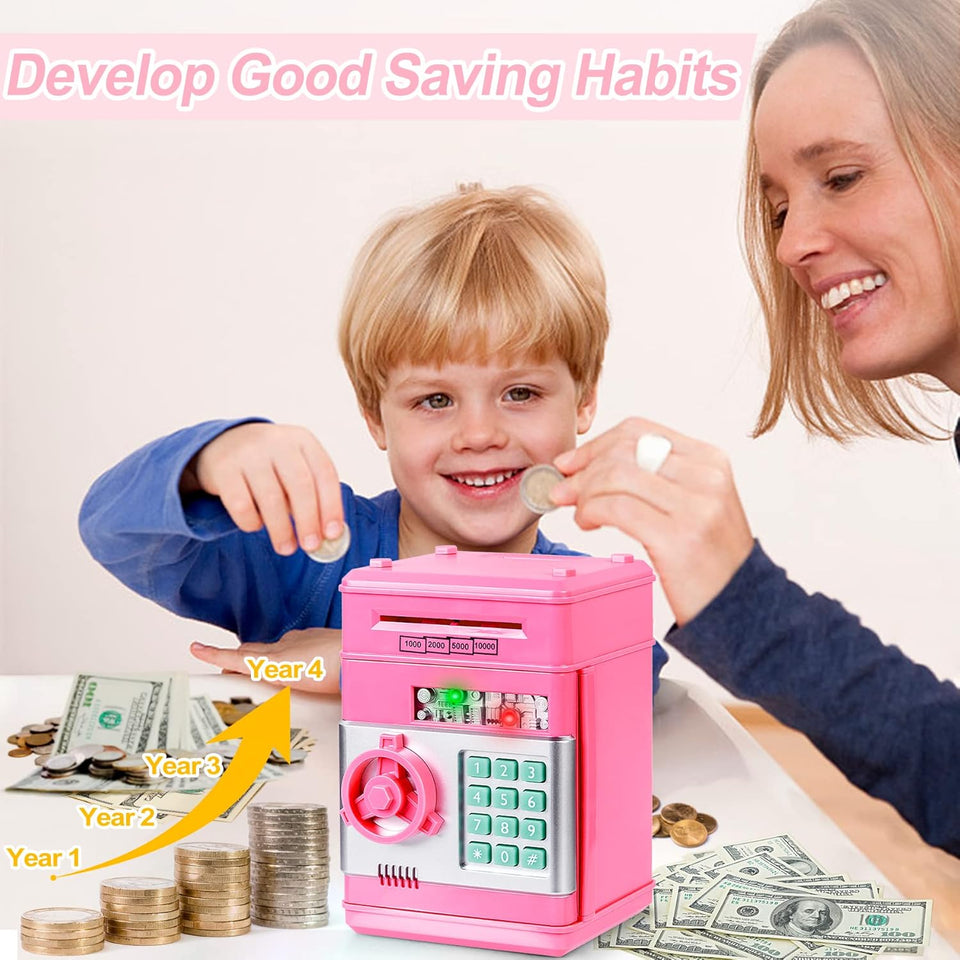 Electronic ATM Money Piggy Bank for Girls & Boys — Random Color