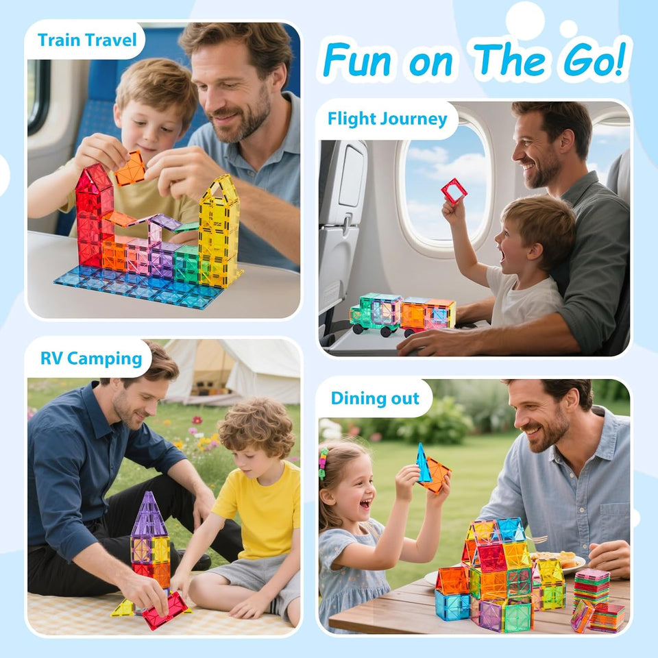 Magnetic Tiles STEM Building Toys Set (100PCS)