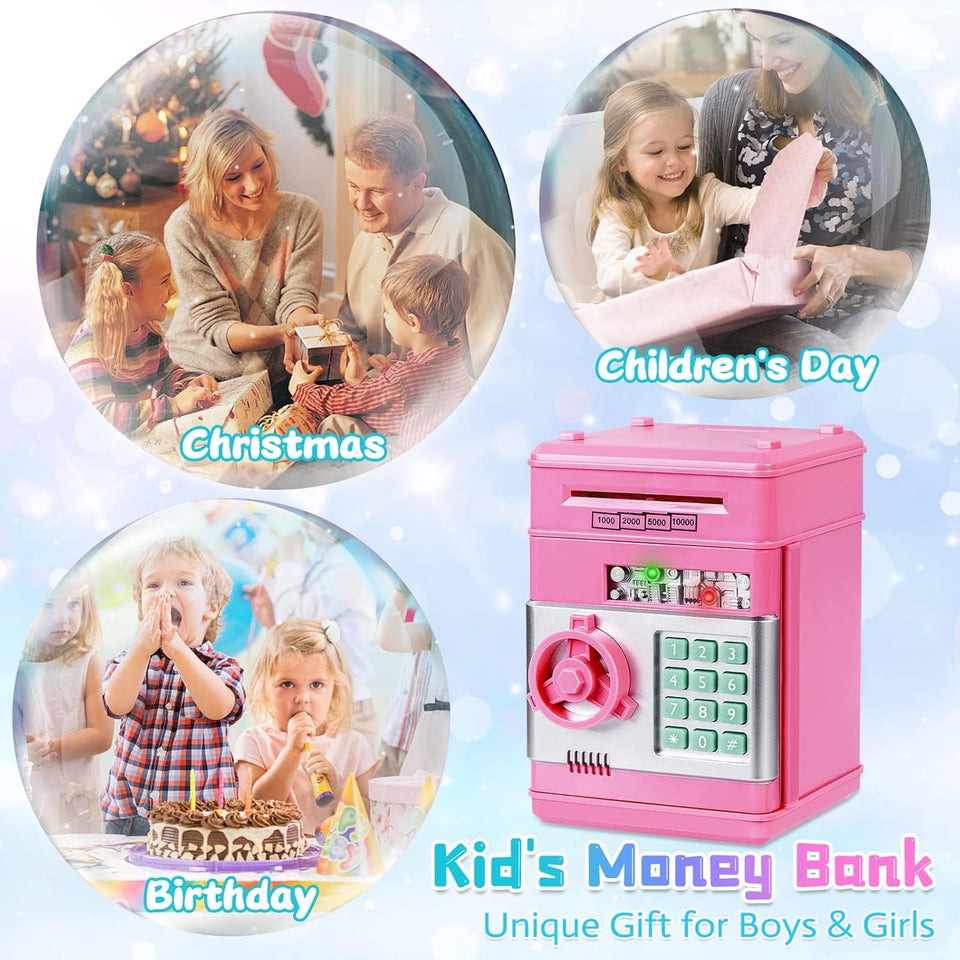 Electronic ATM Money Piggy Bank for Girls & Boys — Random Color