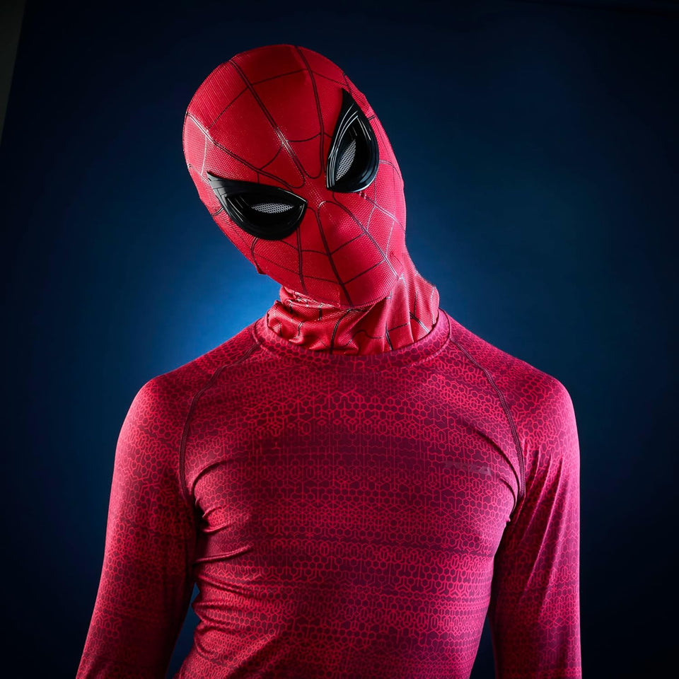 Realistic Spiderman Mask With Blinking Eyes + LED lights