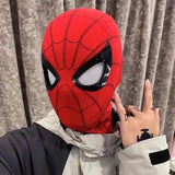 Realistic Spiderman Mask With Blinking Eyes + LED lights