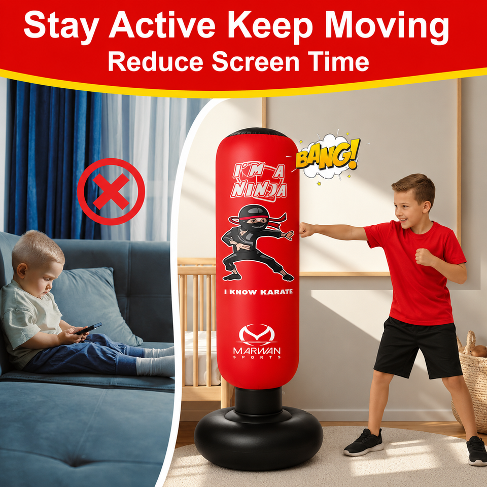 Inflatable Boxing Punching Bag — Random Color