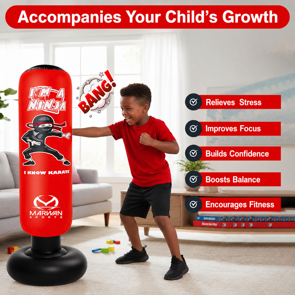 Inflatable Boxing Punching Bag — Random Color