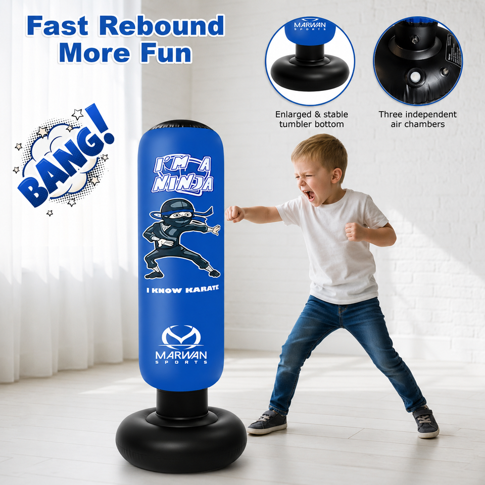 Inflatable Boxing Punching Bag — Random Color