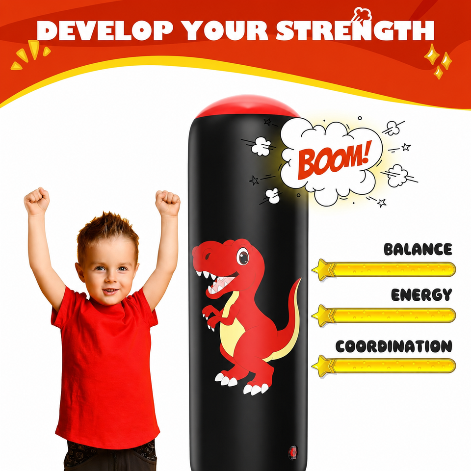 Inflatable Boxing Punching Bag — Random Color