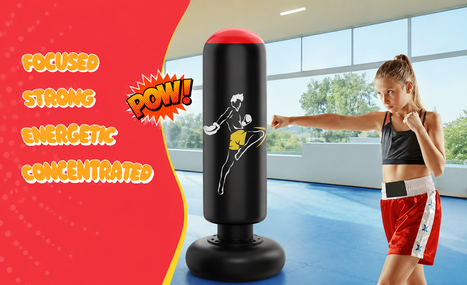 Inflatable Boxing Punching Bag — Random Color