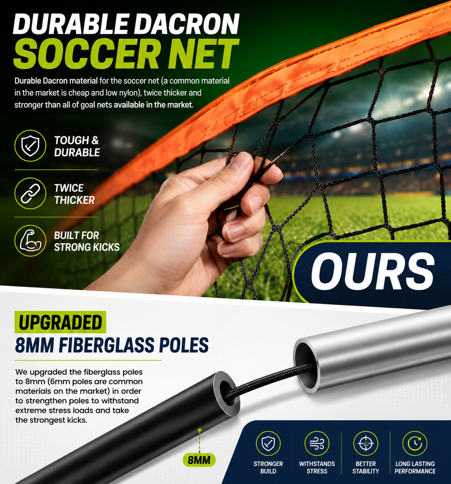 Portable Soccer Goal Set of 2