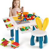 5-in-1 Building Blocks Table Set – Includes 1 Chair & 180+ Blocks Set