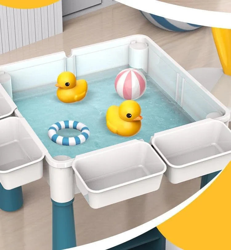 5-in-1 Building Blocks Table Set – Includes 1 Chair & 180+ Blocks Set