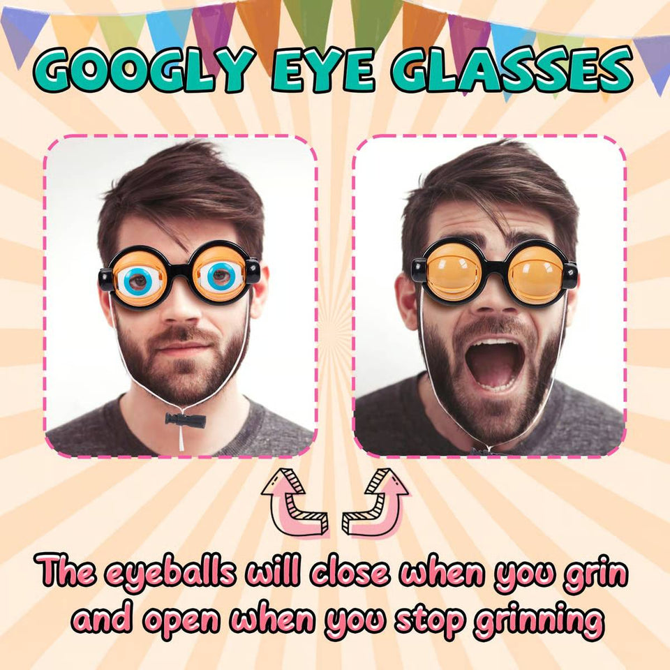 Crazy Eye Glasses with Blinking Googly Eyes