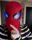 Realistic Spiderman Mask With Blinking Eyes + LED lights