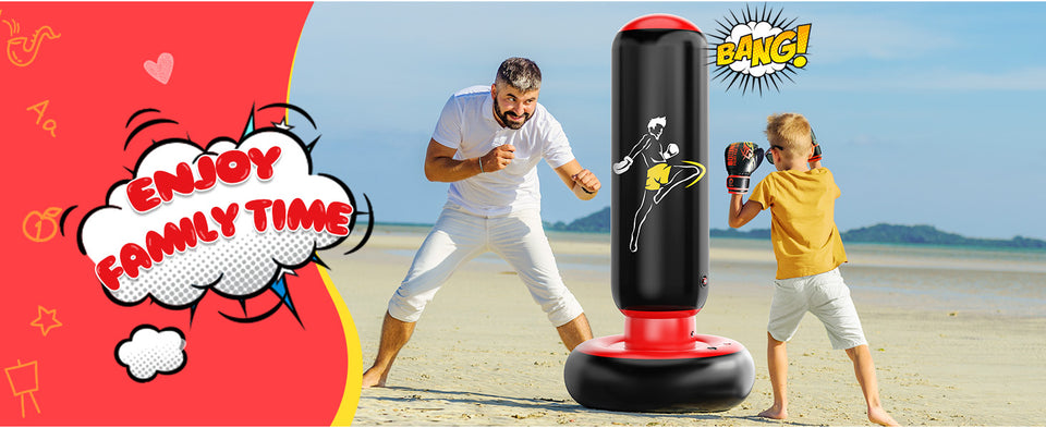 Inflatable Boxing Punching Bag — Random Color