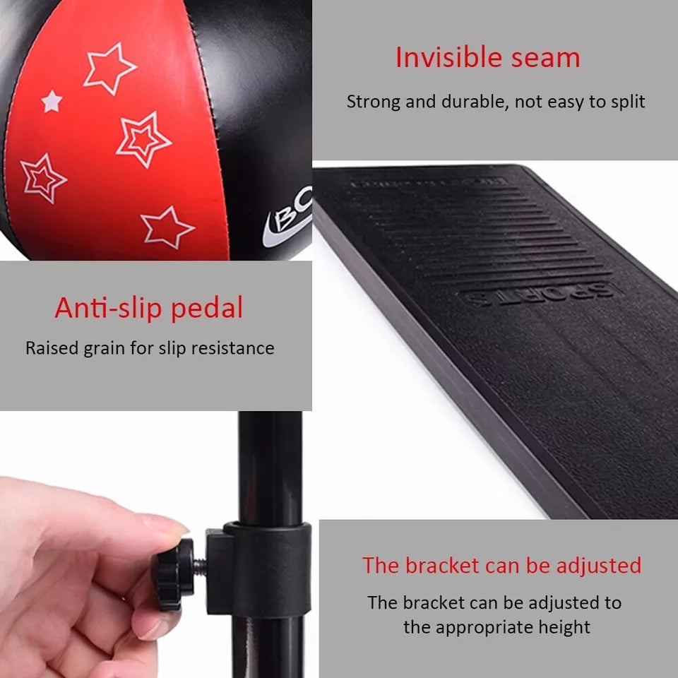 Kids Boxing Stand  + Gloves and Pump (Height-Adjustable)