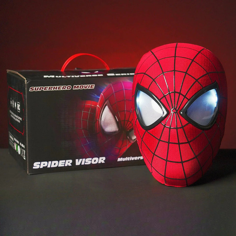 Realistic Spiderman Mask With Blinking Eyes + LED lights